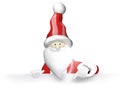 Santa Claus Christmas isolated cartoon Royalty Free Stock Photo