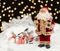 Santa Claus in the Christmas night Royalty Free Stock Photo