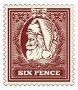 Santa Claus Christmas Postage Letter Post Stamp Royalty Free Stock Photo