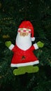 Santa Claus Christmas tree decoration Royalty Free Stock Photo