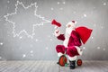 Santa claus christmas xmas holiday concept Royalty Free Stock Photo