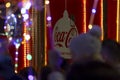 Santa Claus\' Coca-Cola Christmas truck, side view Austria, Vienna, December 5, 2023.