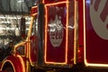 Santa Claus\' Coca-Cola Christmas truck, side view Austria, Vienna, December 5, 2023.