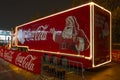 Santa Claus\' Coca-Cola Christmas truck, side view Austria, Vienna, December 5, 2023.