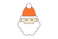 santa claus colored xmas icon christmas web symbol app sign artwork