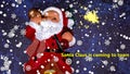 Santa Claus is coming to town Royalty Free Stock Photo