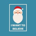 Santa Claus concept poster. t shirt print design. Christmas vector illustration