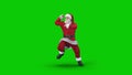 Santa Claus dances k-pop Gangnam style happy energetic dance