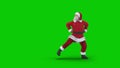 Santa Claus dances k-pop happy energetic dance and jumps funny and high