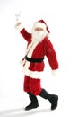 Santa claus dancing Royalty Free Stock Photo