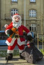 Santa Claus decoration in Zagreb, Croatia Royalty Free Stock Photo