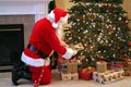 Santa Claus Delivering Presents Royalty Free Stock Photo