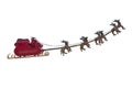 Santa Claus departure Royalty Free Stock Photo