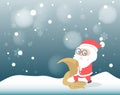 Santa Claus double checking his list. Royalty Free Stock Photo