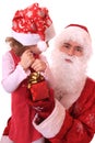 Santa Claus and dwarf