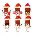 Santa Claus emoticons with bubble blaster firework cartoon character