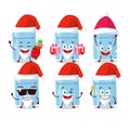 Santa Claus emoticons with fridge cartoon character