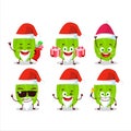 Santa Claus emoticons with green habanero cartoon character