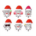 Santa Claus emoticons with grill gate cartoon character