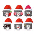 Santa Claus emoticons with physic board cartoon character