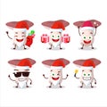 Santa Claus emoticons with rassula cartoon character Royalty Free Stock Photo