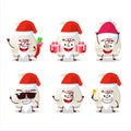 Santa Claus emoticons with sake drink cartoon character