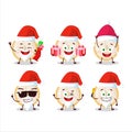Santa Claus emoticons with slice of burmese grapes cartoon character