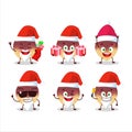 Santa Claus emoticons with swede cartoon character