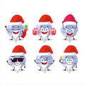 Santa Claus emoticons with sweet blueberry lolipop cartoon character Royalty Free Stock Photo
