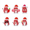 Santa Claus emoticons with sweet potatoe cartoon character