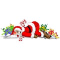 Santa Claus Exhausted Funny Character