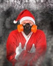 Santa Claus in Gas Mask