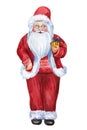 Santa Claus with gift, Christmas watercolor illustration Royalty Free Stock Photo