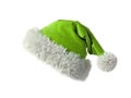 Santa Claus green hat isolated on white background 3D rendering Royalty Free Stock Photo
