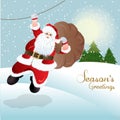 Santa Claus, greeting card design Royalty Free Stock Photo