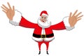 Santa Claus Happy Big Hug Love Xmas Isolated Royalty Free Stock Photo