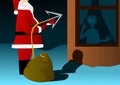 Santa Claus with harpoon