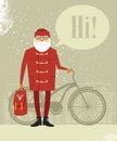 Santa Claus hipster