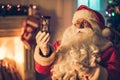 Santa Claus in his residence Royalty Free Stock Photo