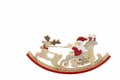 Santa Claus with his sleigh and reindeer Royalty Free Stock Photo