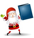 Santa Claus Holding Book