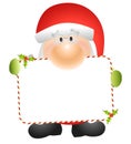 Santa Claus Holding Card 2