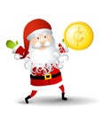 Santa Claus Holding Penny