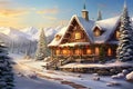 Santa Claus house at North Pole Royalty Free Stock Photo