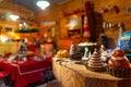 Santa Claus house, Place du Capitole on christmas in Toulouse, France