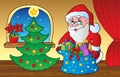 Santa Claus indoor scene 3 Royalty Free Stock Photo