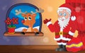 Santa Claus indoor scene 9 Royalty Free Stock Photo