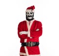 Santa Claus killer with gun Royalty Free Stock Photo