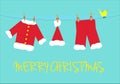 Santa claus laundry Royalty Free Stock Photo