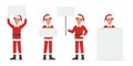 Santa Claus man character vector design for christmas. Presentation in various action. no5